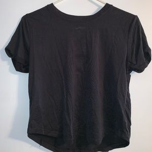 Cropped Black Tee Size small